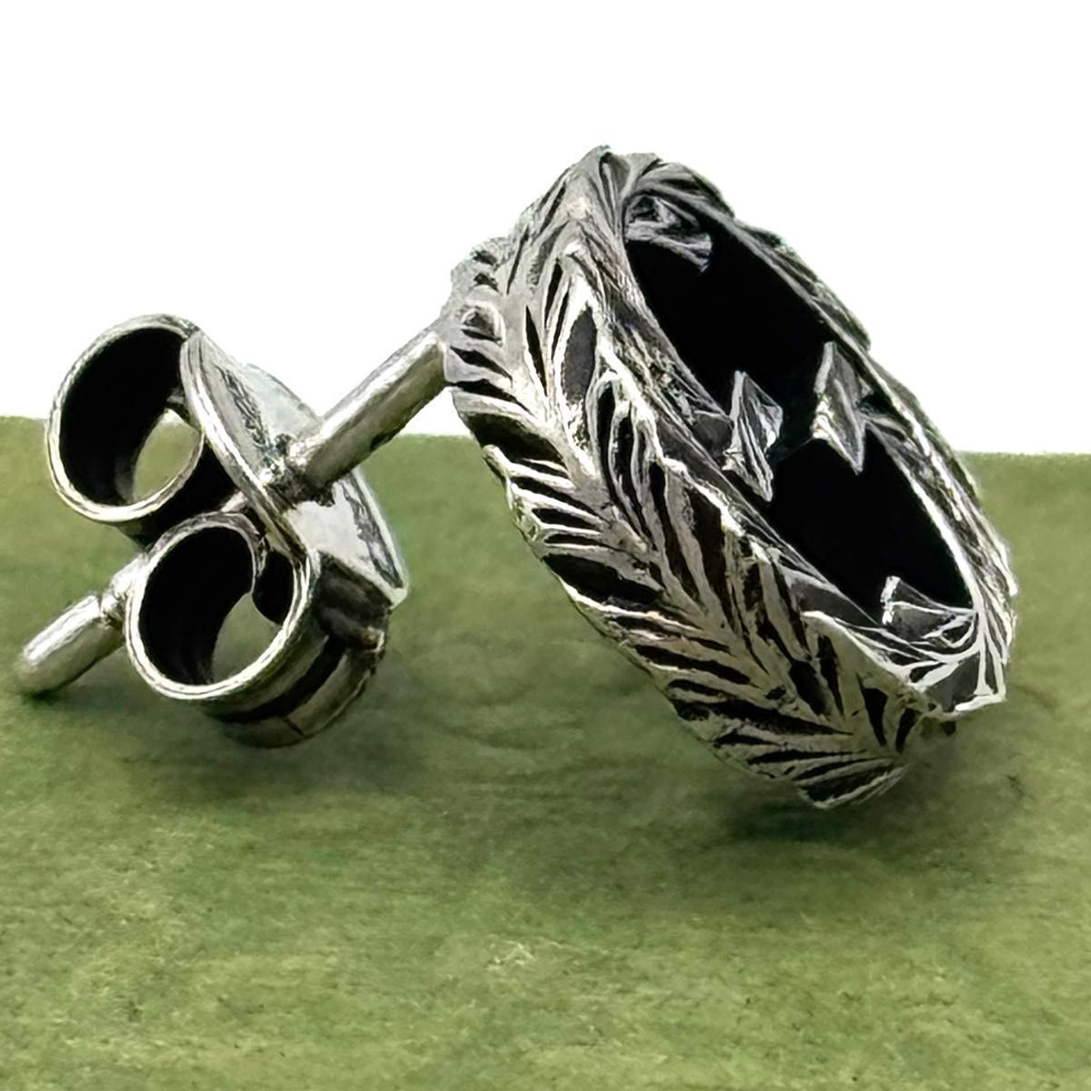 GUCCI インターロッキングg シルバー925 片耳 スタッズピアス 1247