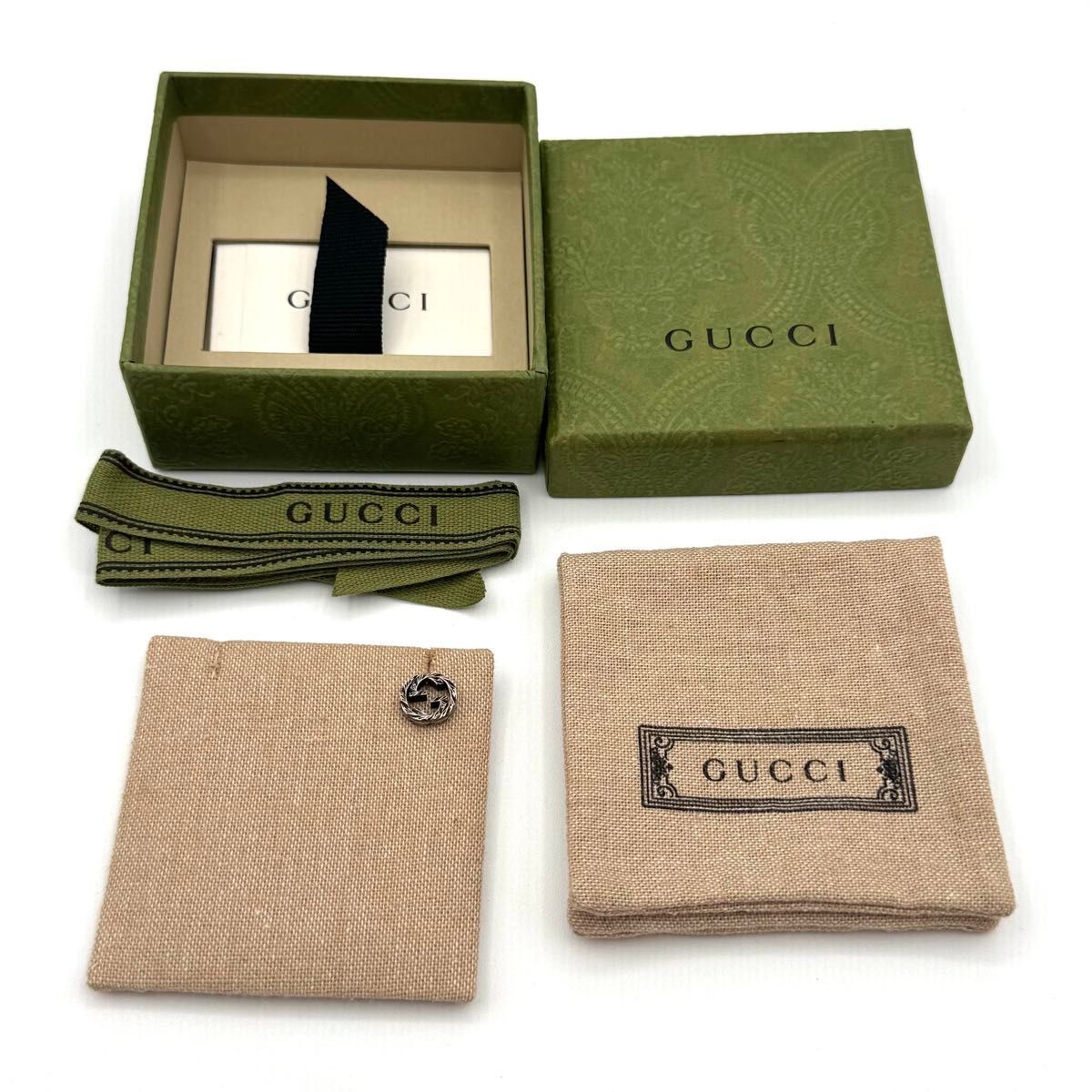 【現行美品】 GUCCI インターロッキングG ピアス 片耳　スタッズ GUCCI インターロッキングg シルバー925 片耳 スタッズピアス 1247