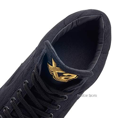 XANAX ザナックス 野球 スパイク 樹脂底 三角歯 BS-418 DL ブラック×ブラック 28.5 cm 高校野球対応