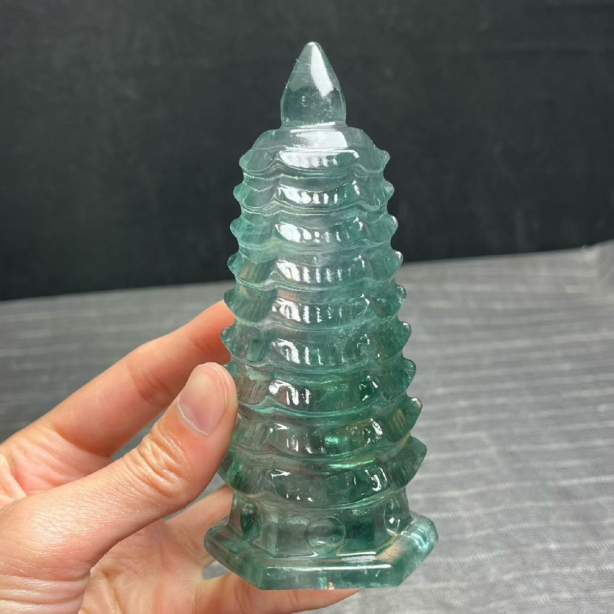 AAAAAA級天然フローライト 蛍石 文昌塔B 1112 YS 1 A区 YT 15 259 B