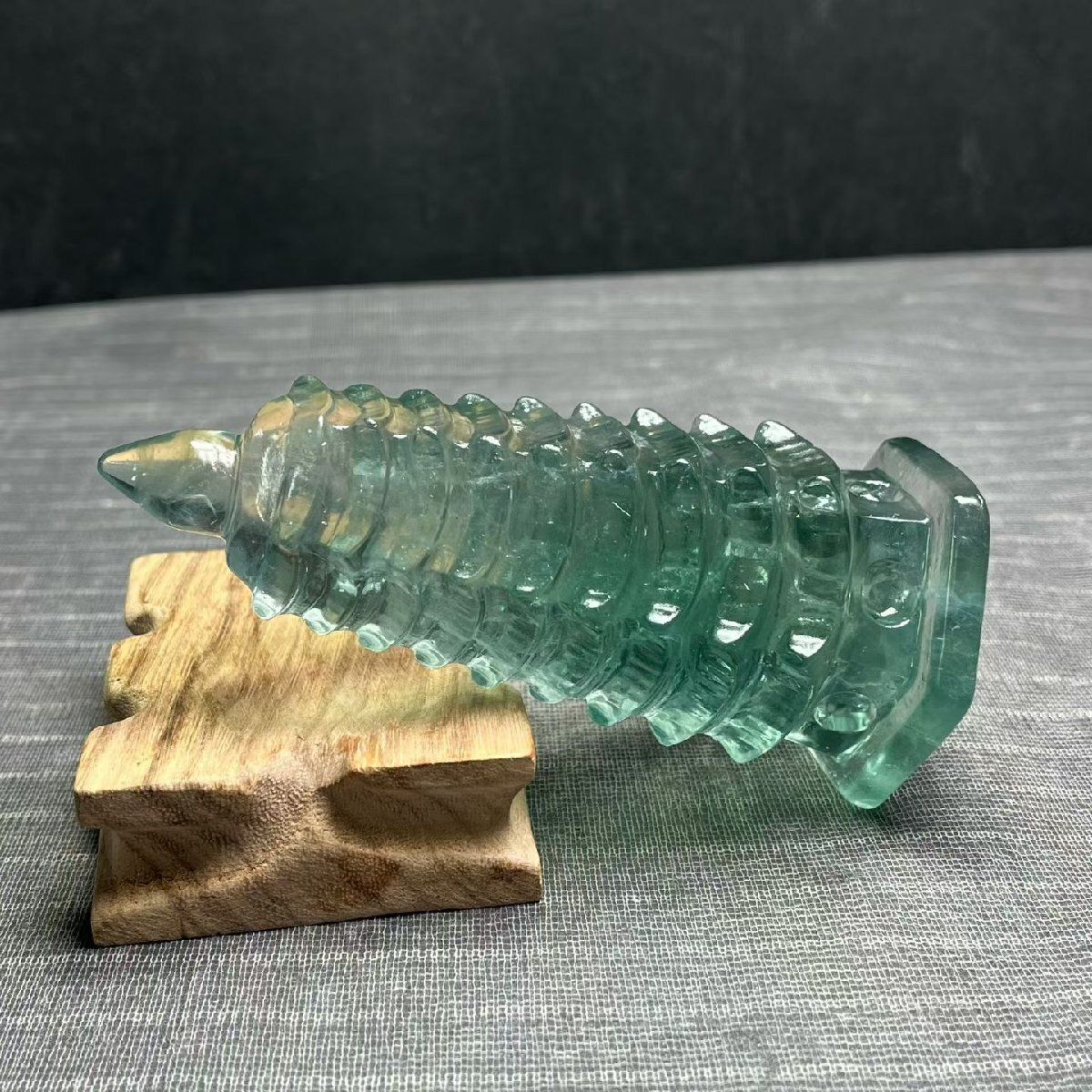  AAAAAA級天然フローライト 蛍石 文昌塔B1112 YS 1 1 A区 YT15 259B アクセサリー掛け 置物 インテリア小物