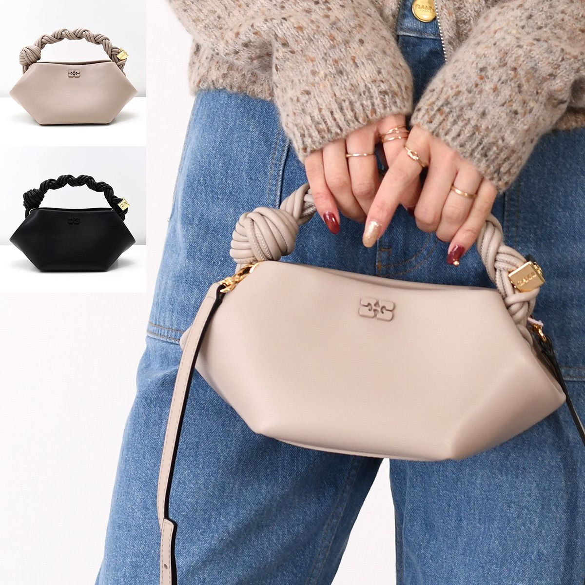 GANNI ガニー ハンドバッグ バッグ MINI BOU BAG A5842 A6949 A6946 