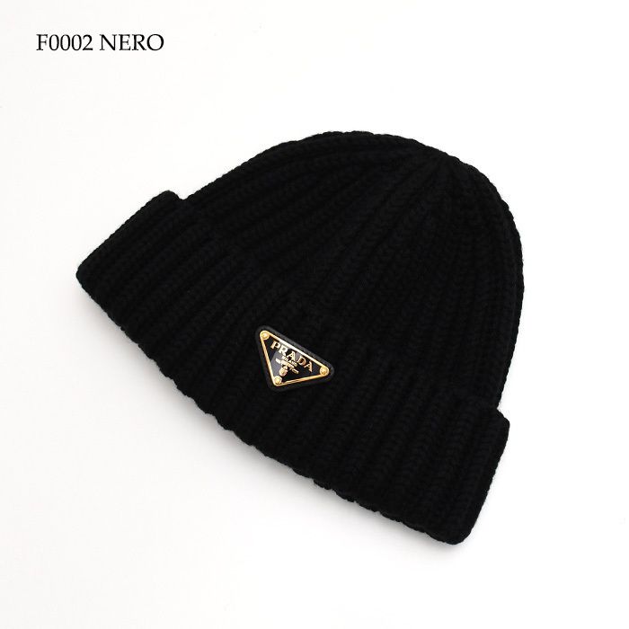「期間限定」PRADA （プラダ）ビーニー PRADA プラダ ウール ビーニー - メルカリ