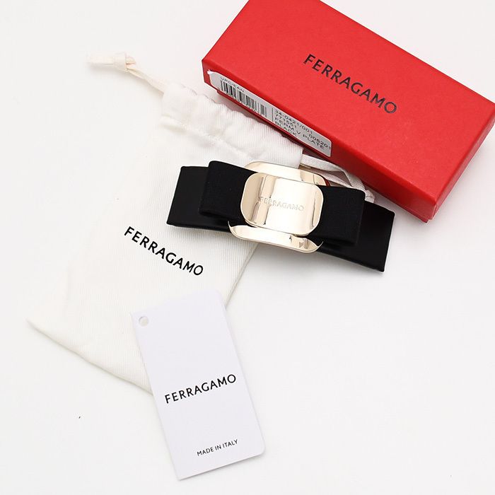 FERRAGAMO フェラガモ リボンバレッタ ヘアアクセサリー ヘアアクセ