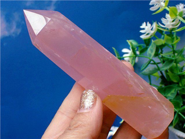 AA級家庭円満☆天然ローズクォーツ六角柱YT5E2/48E03A - メルカリ