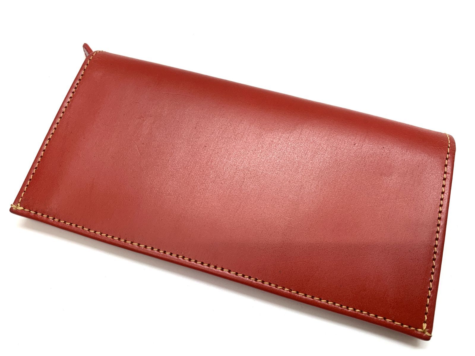 Whitehouse Coxホワイトハウスコックス レザー二つ折り長財布 革 赤