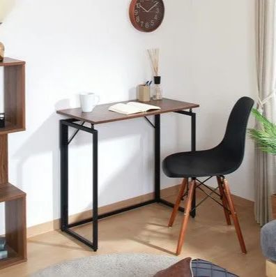 折りたたみ アイアンフレーム ワークデスク 幅80 cm デスク 作業机 ワークテーブル リモートワーク テレワーク