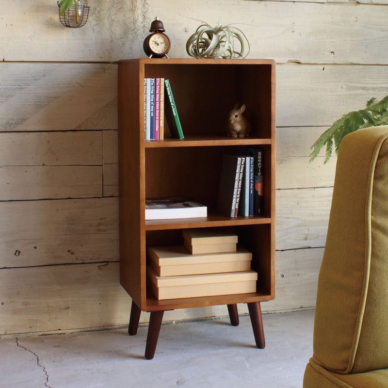 小柄な北欧風リビングシリーズ 天然木 木目 棚 チェスト ボックス ラック 3段 シェルフ KOKOA ココア 一人暮らし 1 R 省スペース コンパクト 引き出し かわいい ローチェスト 脚付き