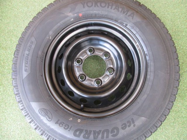 中古】 送料込み 日産純正スチール キャラバン 195/80R15 スタッドレス