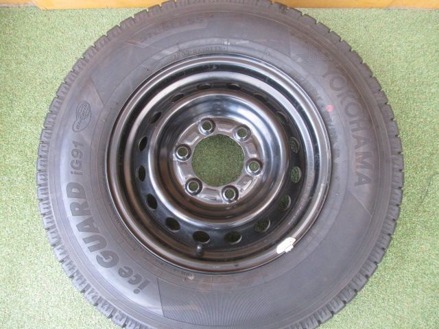 中古】 送料込み 日産純正スチール キャラバン 195/80R15 スタッドレス