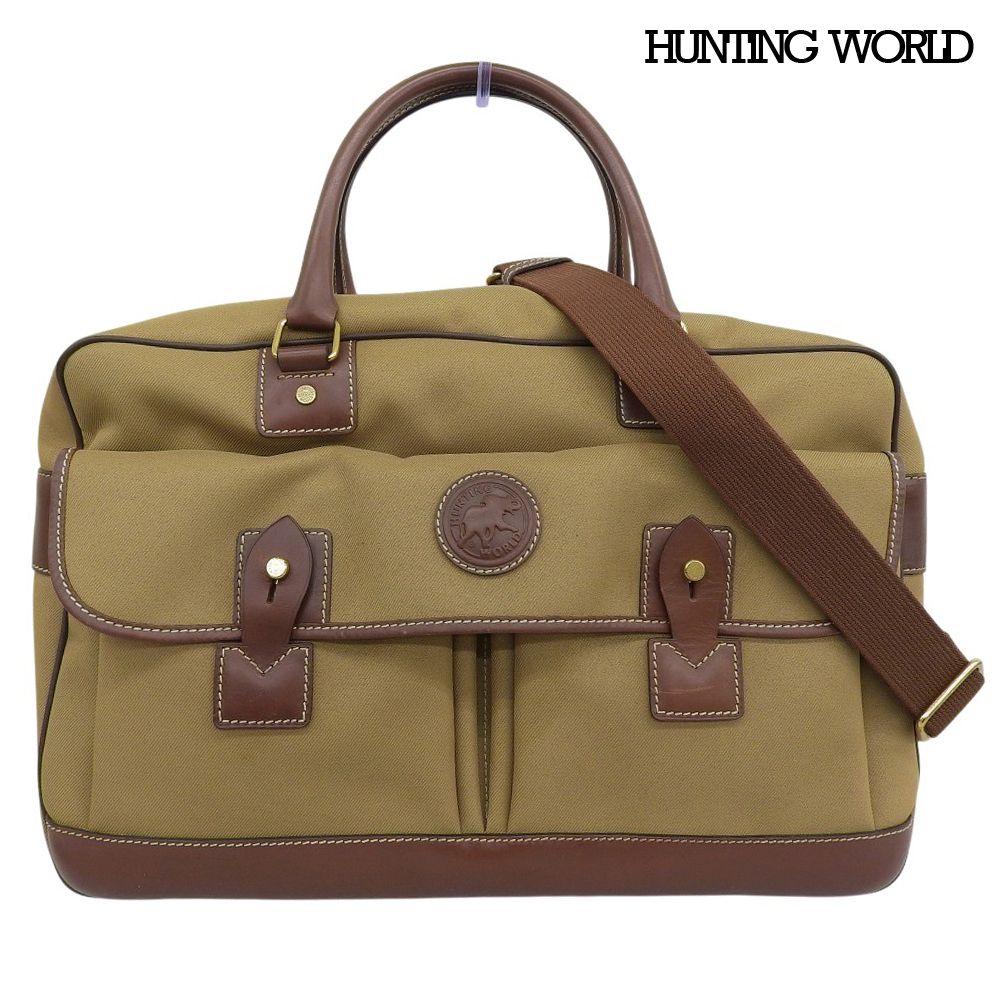 ハンティングワールド HUNTING WORLD ST-9342 Lunada Overnighter サファリトゥデイ キャンバス レザー 2 way ショルダー ボストンバッグ 紳士 防水