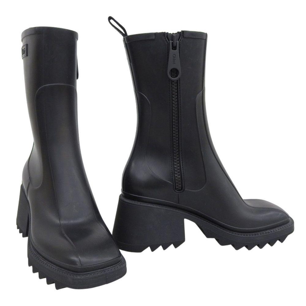 超 クロエ Chloe 販売商品 ベティ Betty ラバー レインブーツ 39 24.5-25 cm のみ 定価94600円