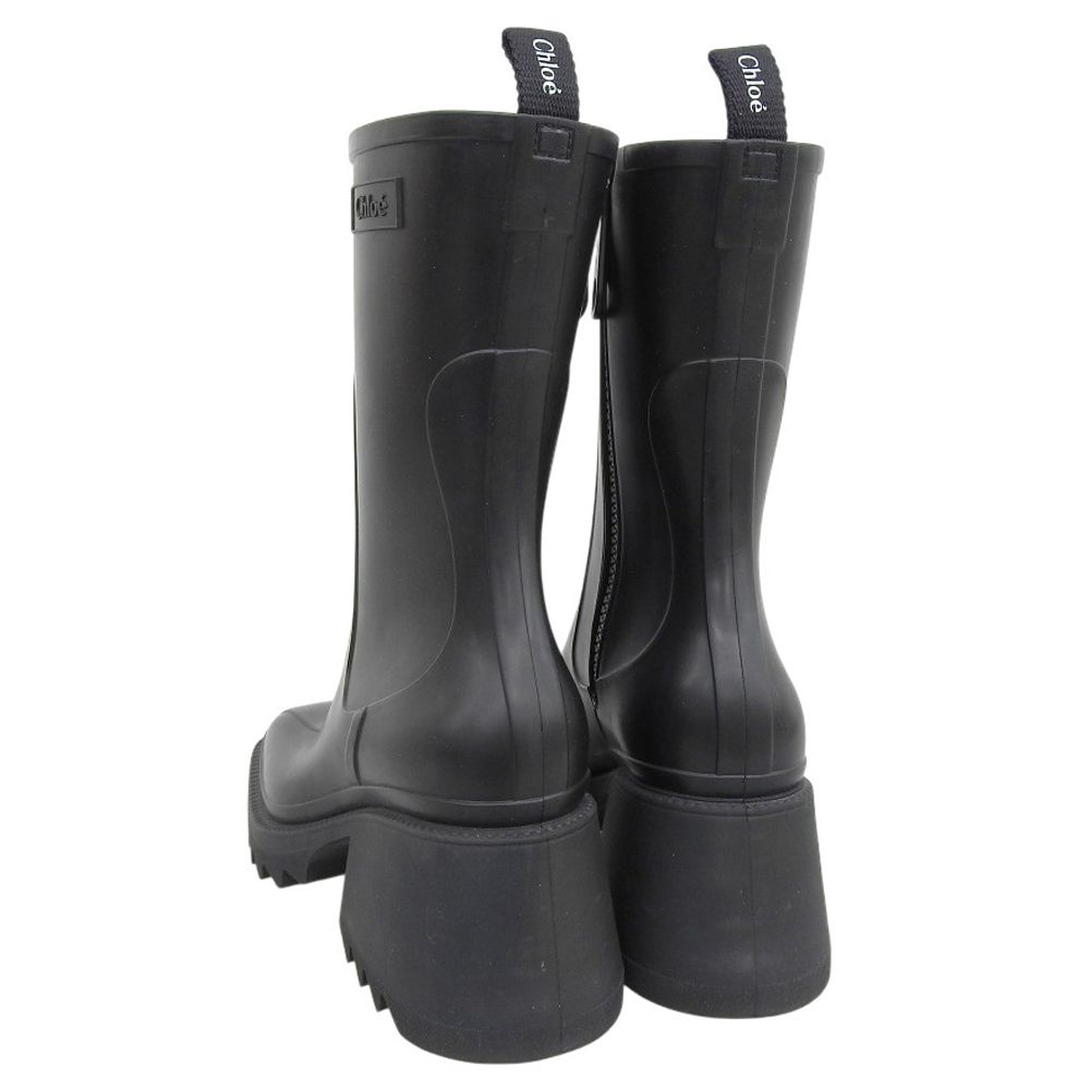  超 クロエ Chloe 販売商品 ベティ Betty ラバー レインブーツ 39 24.5-25 cm のみ 定価94600円 レインシューズ 長靴 レインシューズ