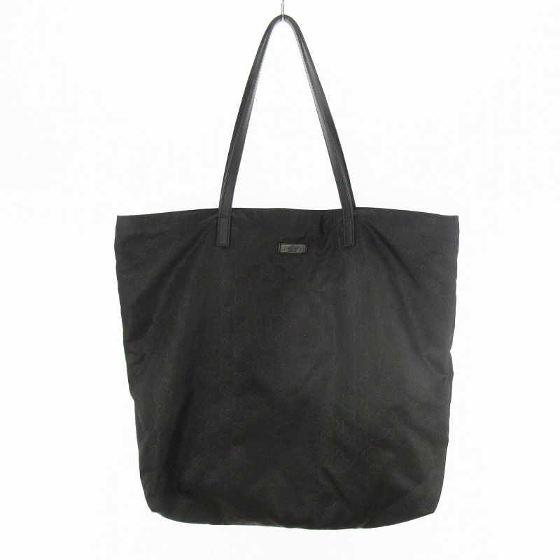 グッチ GUCCI 295252 GG柄 ナイロン レザー ブラック 黒 トートバッグ ショルダーバッグ 肩掛け 鞄