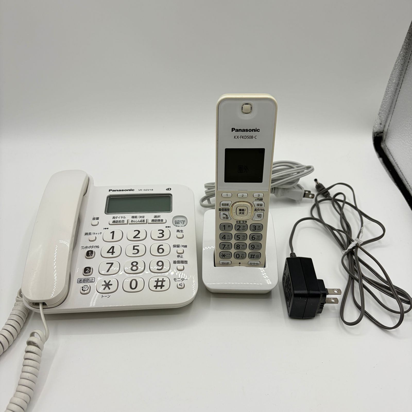 動作確認済み】 パナソニック 電話機 子機1台 VE-GZ218 KX-FKD508-C