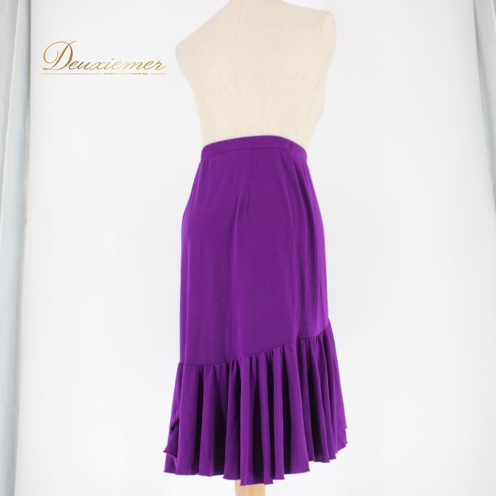 チャコット　社交ダンス　スカート　L　紫 　パープル系 ダンス 定価42900円 チャコット 社交ダンス スカート L 紫 パープル系 ダンス 定価42900円