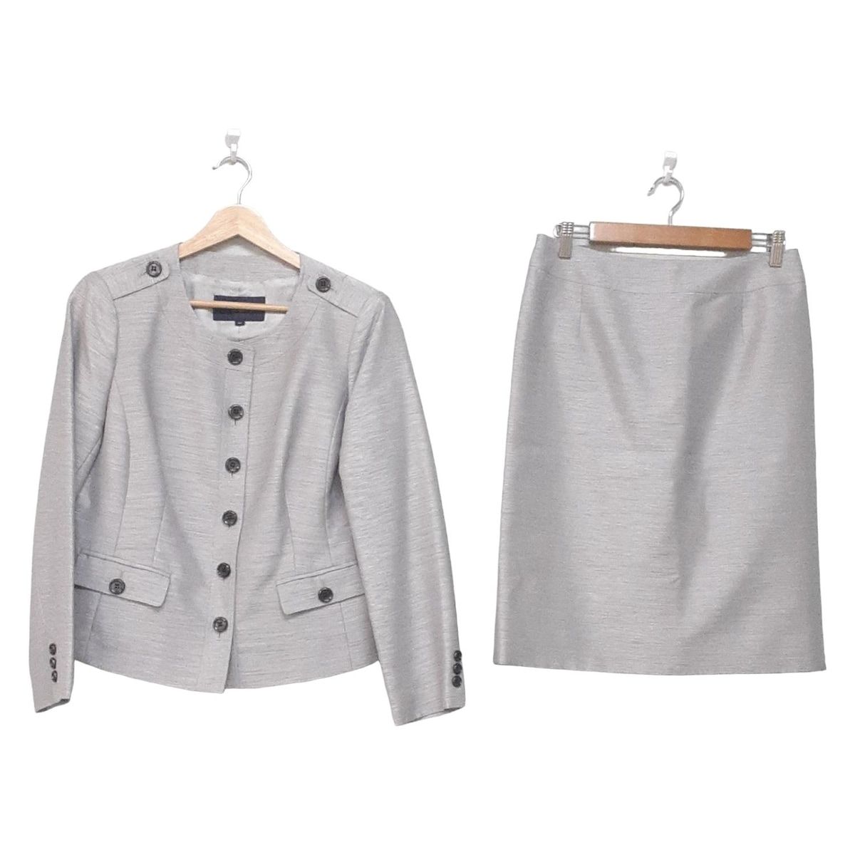 Burberry LONDON バーバリーロンドン スカートスーツ レディース ライトグレー