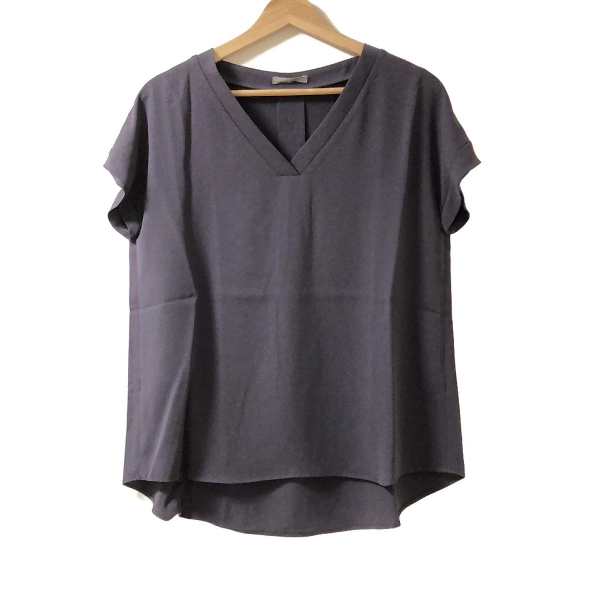 theory luxe セオリーリュクス 半袖シャツブラウス サイズ38 M レディース ダークグレー