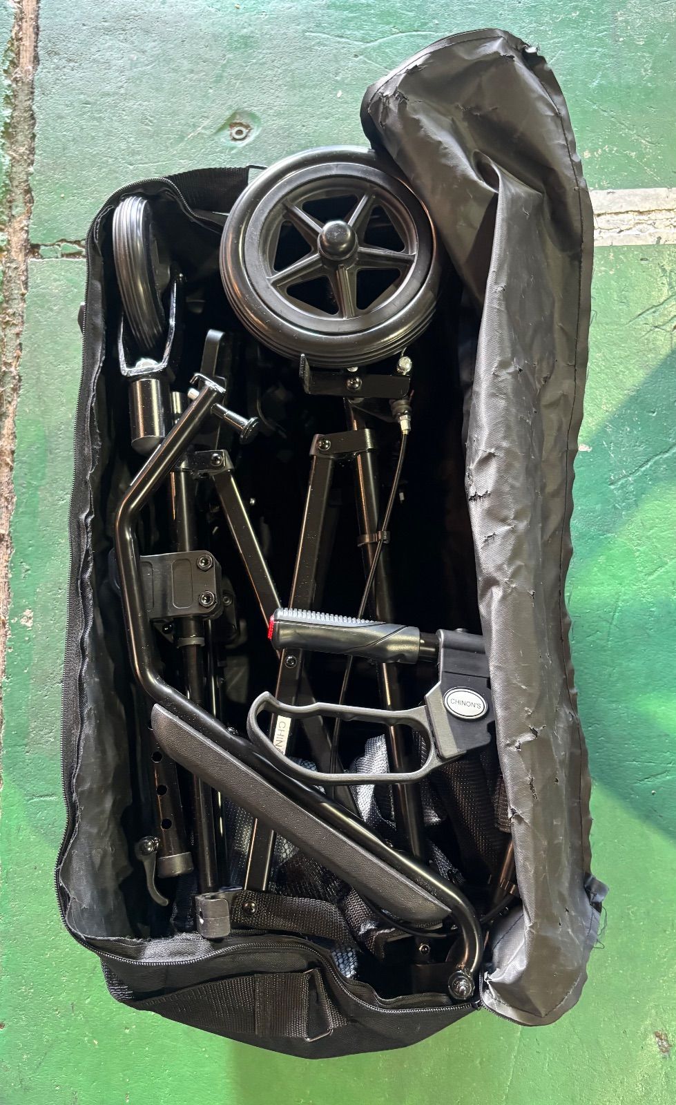 CHINON S チノンズ 折りたたみ介助式車椅子 カルらくバギー2
