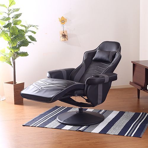 レザー調 リクライニング ゲーミングチェア　　　　リクライニングチェア ゲームチェア ゲーム用チェア