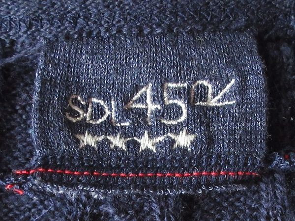 45R 45rpm 2023AW R刺繍 超ガーゼケーブルの908ニットソーカーディガン