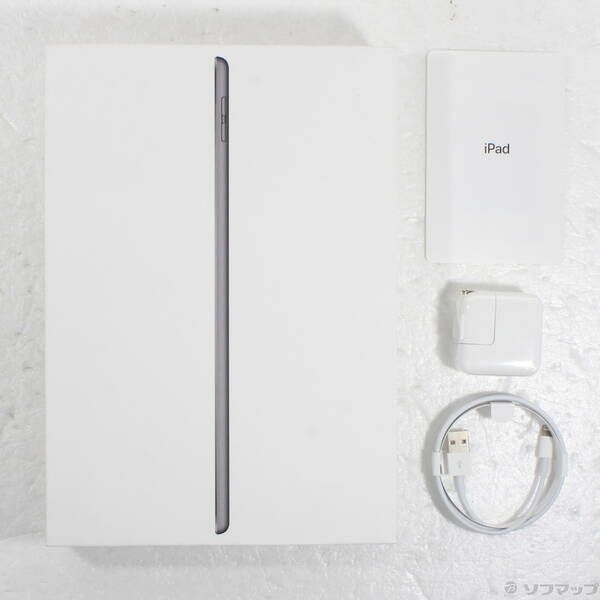 中古品〕 iPad 第7世代 128GB スペースグレイ MW772J／A Wi-Fi【262】