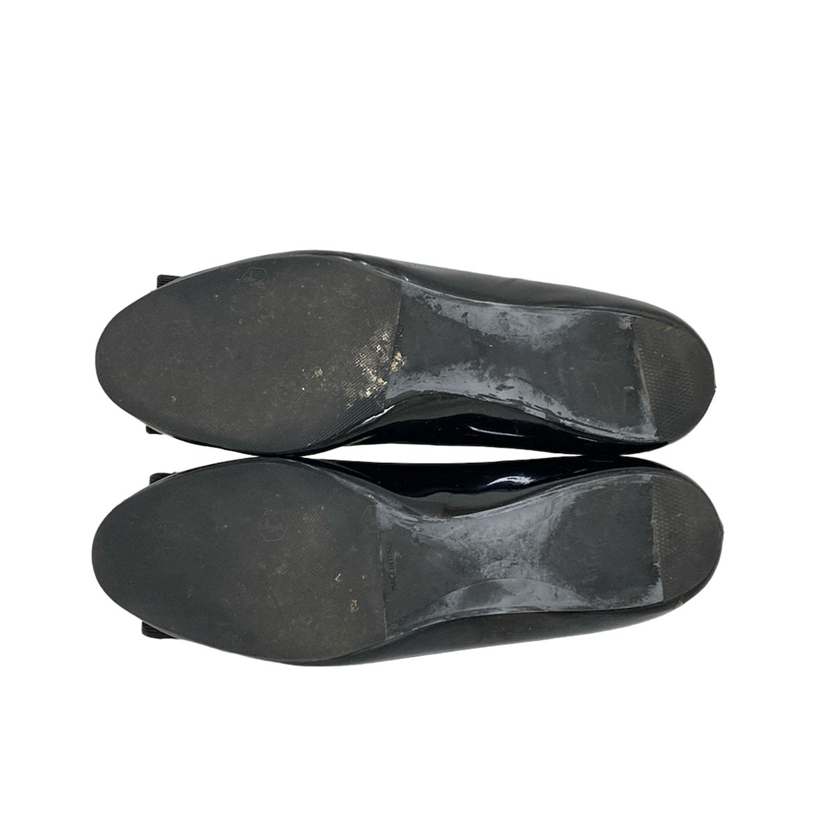  FERRAGAMO SalvatoreFerragamo サルバトーレフェラガモ シューズ レディース - 黒 ヴァラ リボン レザー その他 靴