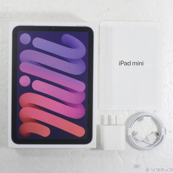 中古品〕 iPad mini 第6世代 64GB パープル MK7R3J／A Wi-Fi【371