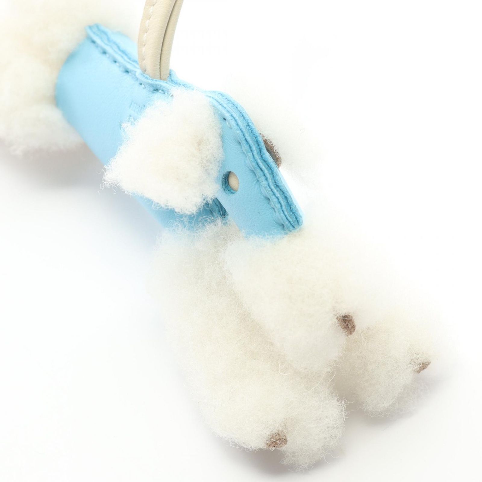  エルメス HERMES チャーム バディチャーム セレステ クレ ムートン レザー レディース チャーム アクセサリー