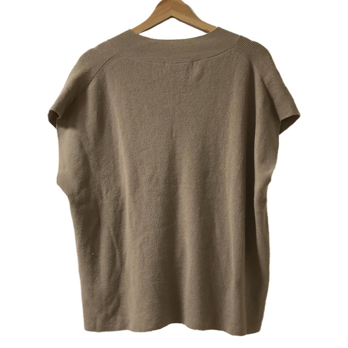 evam eva エヴァムエヴァ 半袖カットソー レディース - ベージュ Vネック