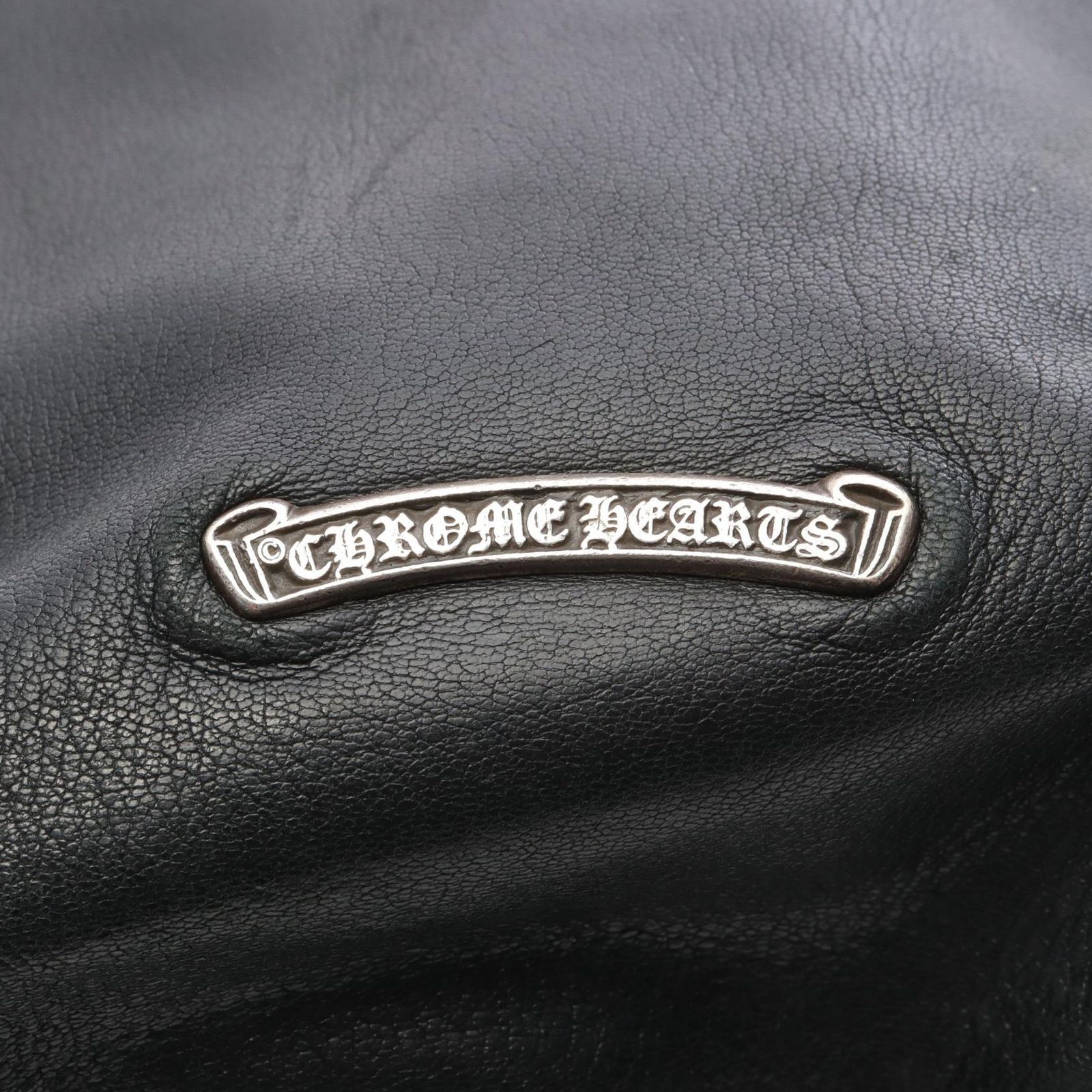 クロムハーツ CHROME HEARTS ポーチ クロスパッチ ドローストリング
