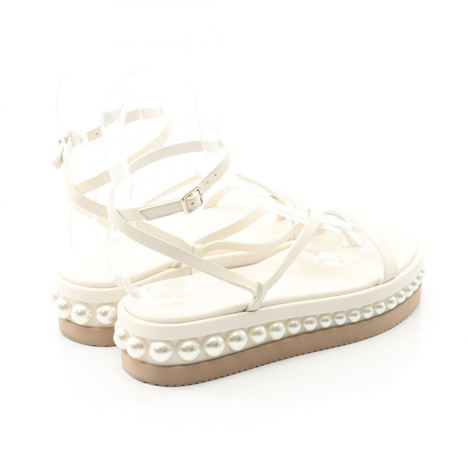 ジミーチュウ JIMMY CHOO サンダル PINE FLAT レザー レディース A