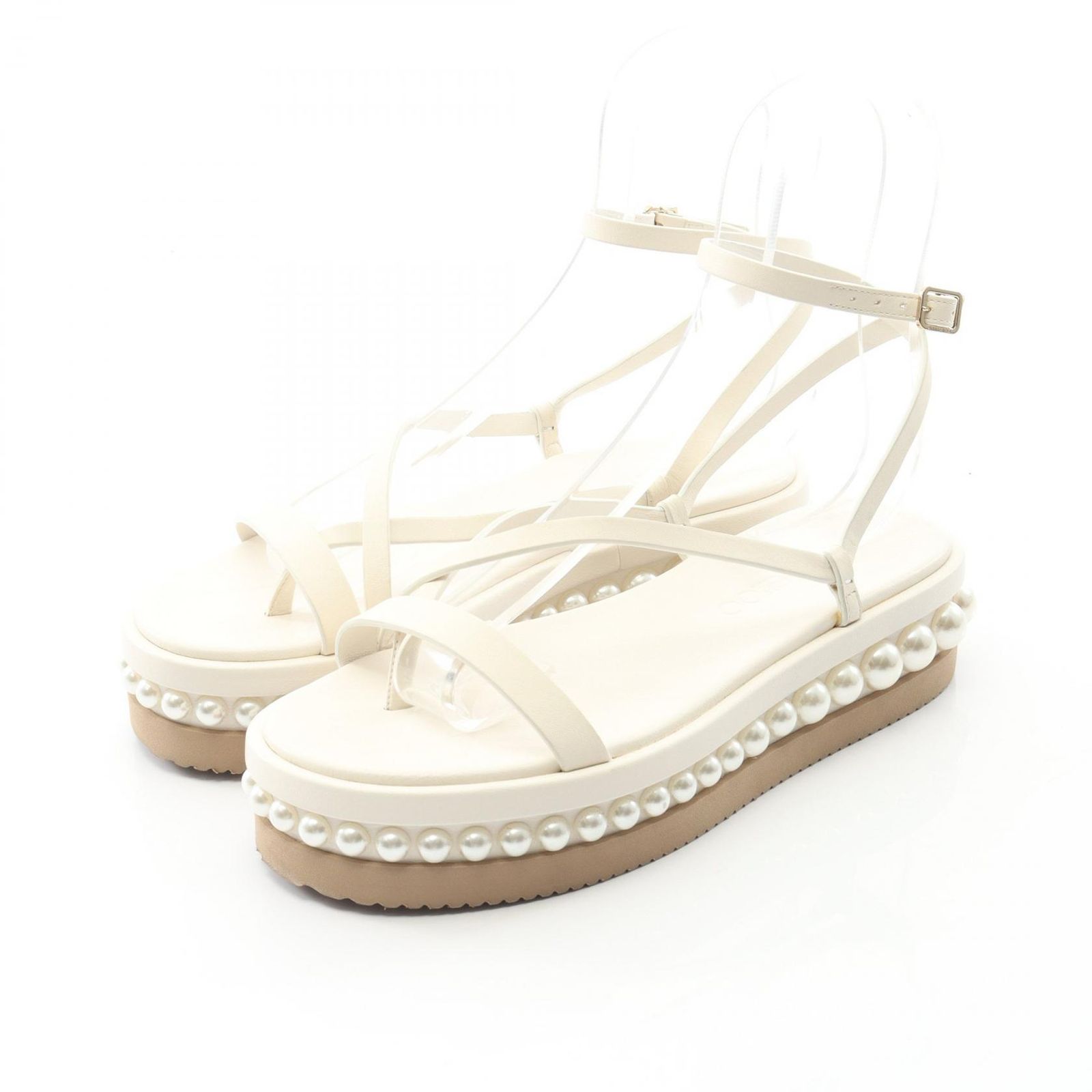 ジミーチュウ JIMMY CHOO サンダル PINE FLAT レザー レディース A