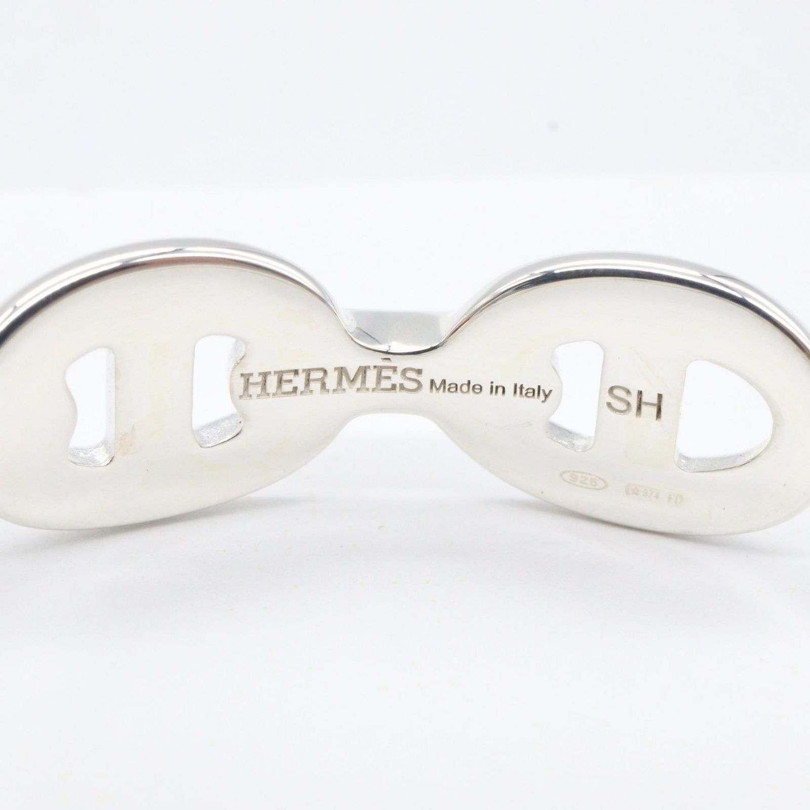  エルメス HERMES バングル シェーヌダンクル アンシェネ 腕回り15㎝ シルバー925 シェーヌダンクルアンシェネ レディース A バングル リストバンド アクセサリー