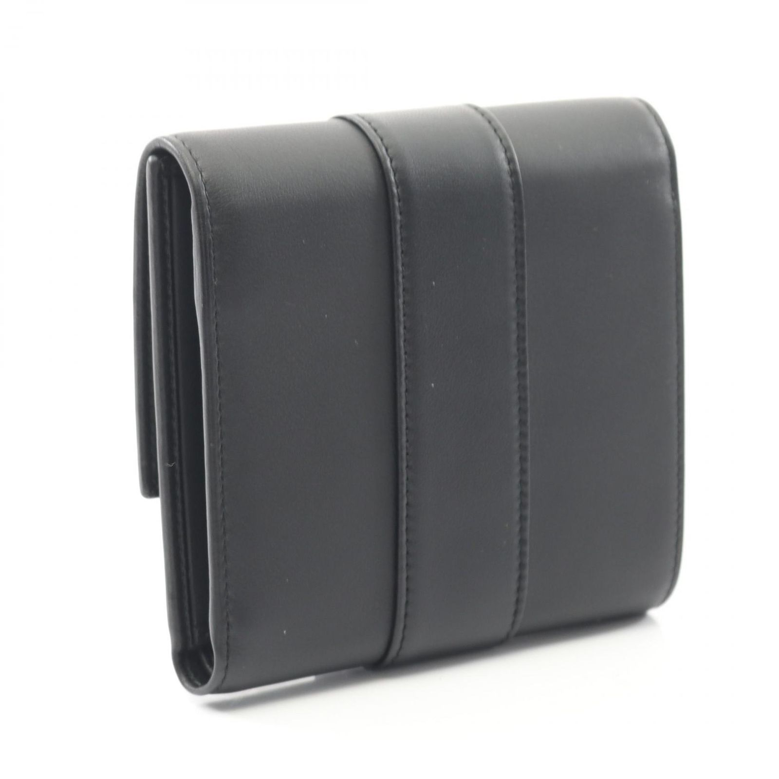 カルティエ CARTIER 三つ折り財布 トリニティ ブラック レザー 三つ折財布 ユニセックス A