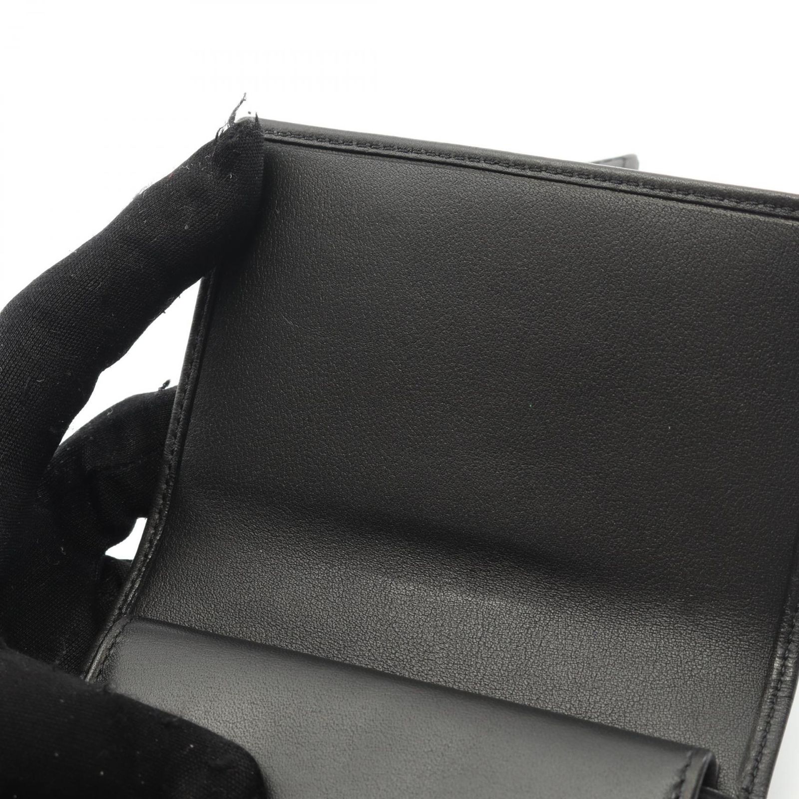  カルティエ CARTIER 三つ折り財布 トリニティ ブラック レザー 三つ折財布 ユニセックス A 二つ折り財布 折り財布