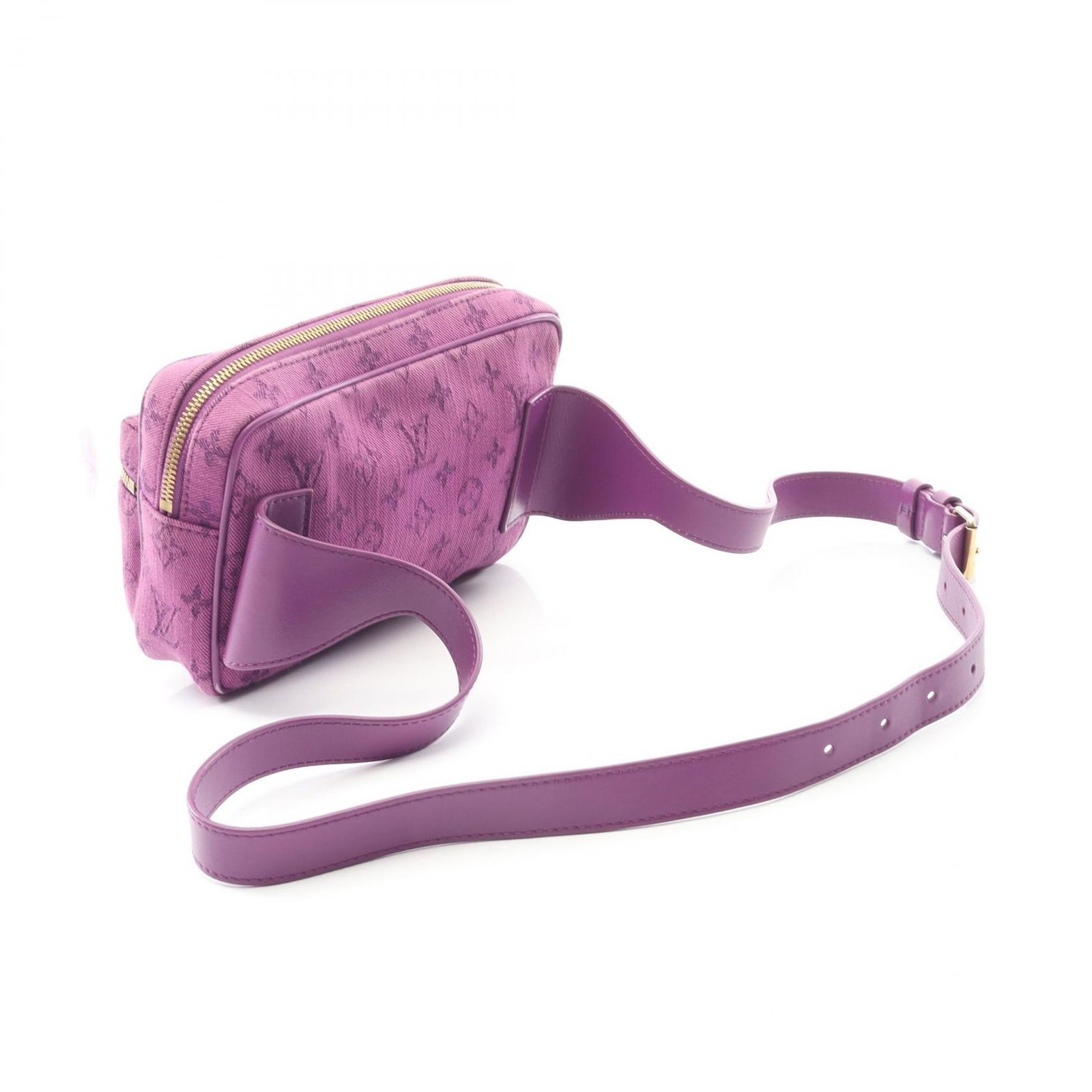 ルイ ヴィトン LOUIS VUITTON ウエストバッグ ボディバッグ バムバッグ アウトドア モノグラムデニム ヴィオレ M 44624 バイオレット デニム レザー