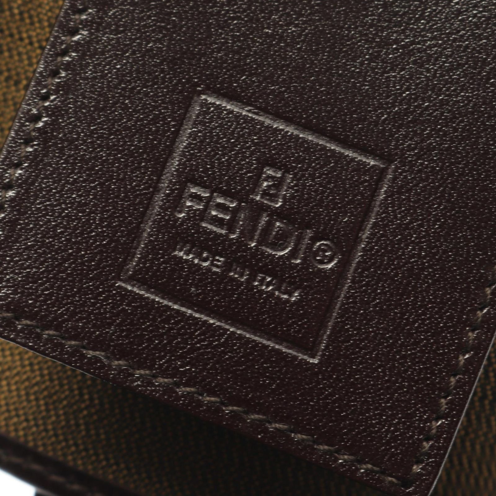 フェンディ FENDI キーケース ズッカ ブラック/ダークブラウン