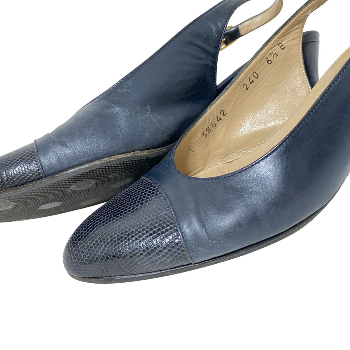 ダークネイビー 型押し加工