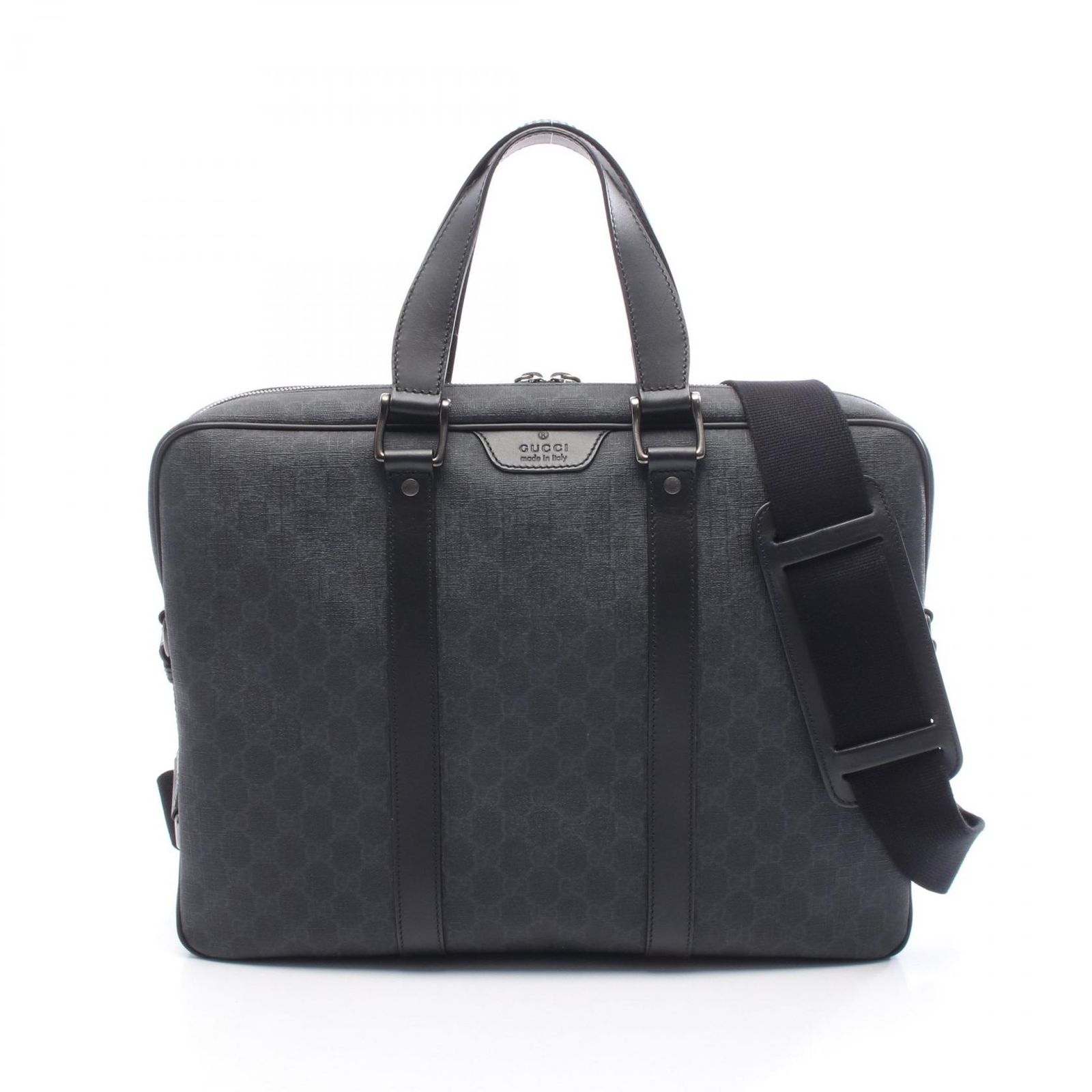 GUCCI グッチ　ハンドバッグ ビジネスバッグ ロゴ GGスプリーム　PVC GUCCI GGスプリーム グッチ バッグ - ショルダーバッグ PVC キャンバス