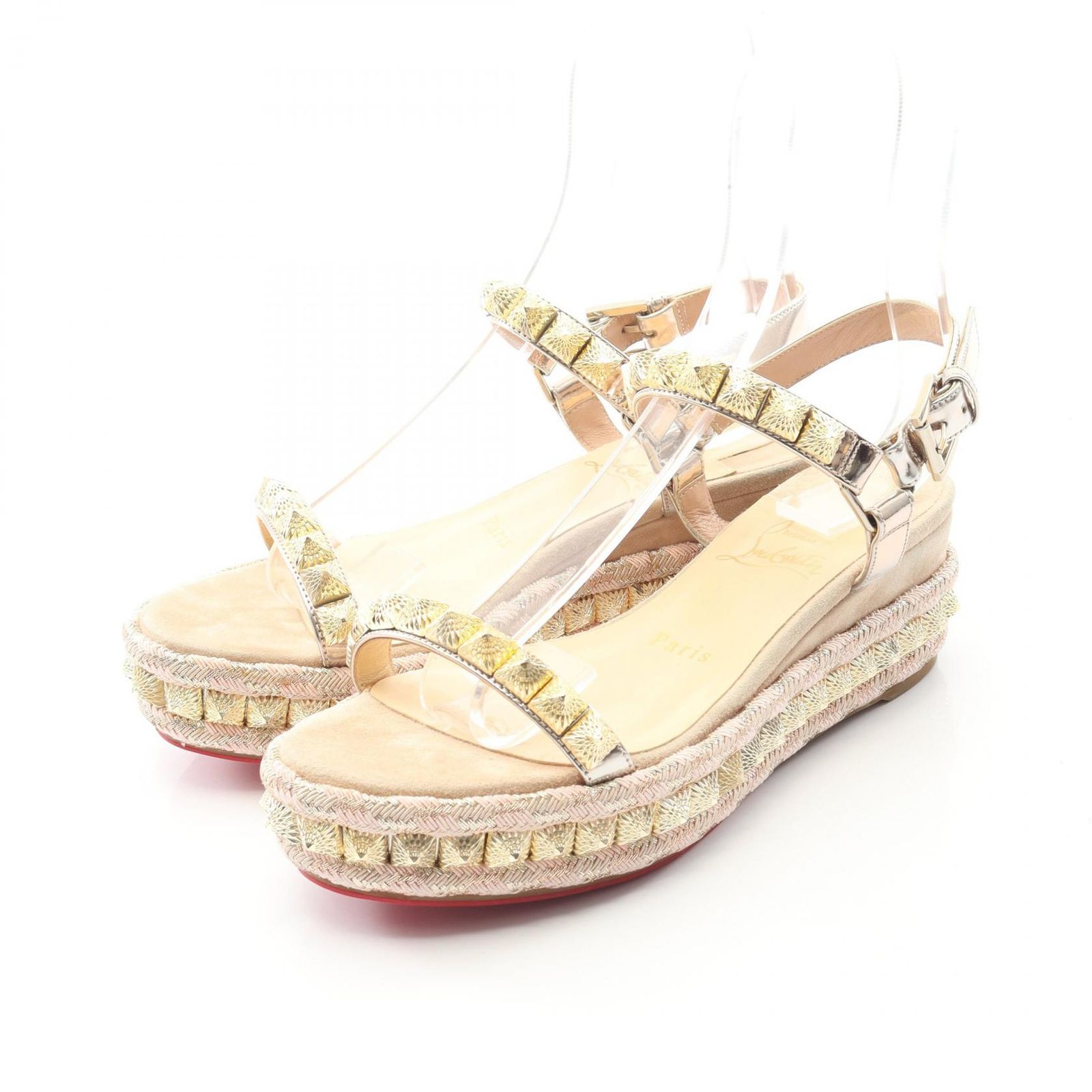 クリスチャンルブタン Christian Louboutin サンダル PYRACLOU ピラクルー レザー レディース B