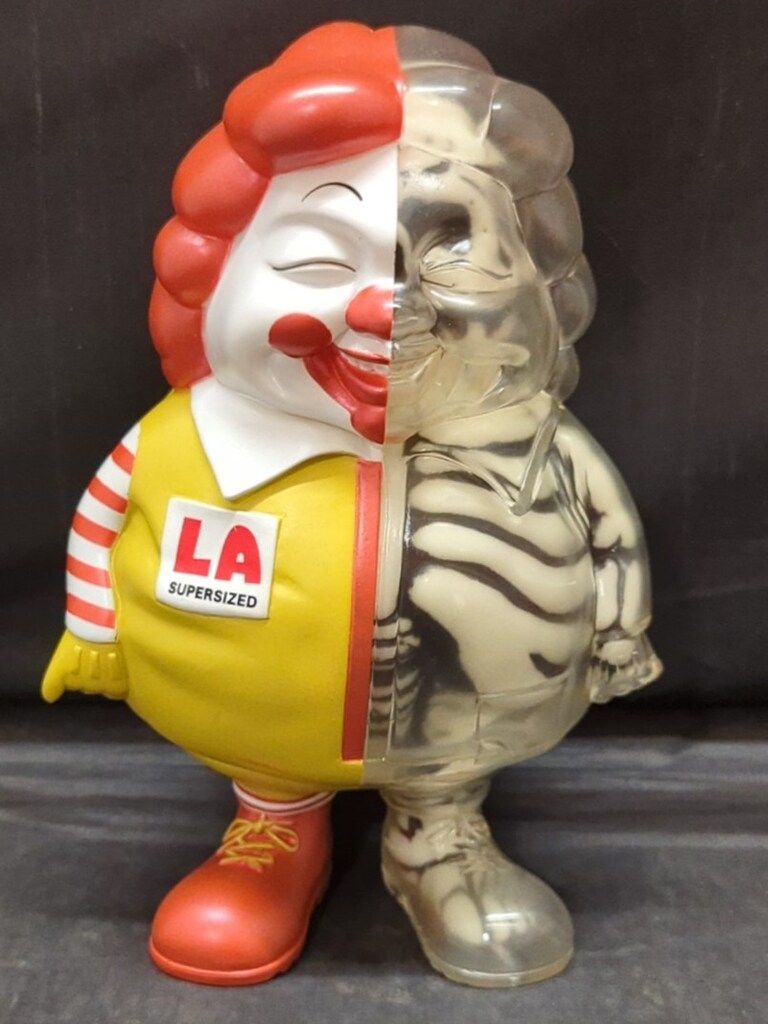 SECRETBASE RON ENGLISH X-RAY MC SUPER SIZED LA Ver. 日本版 クリア成型 メタ赤 黄 白塗装