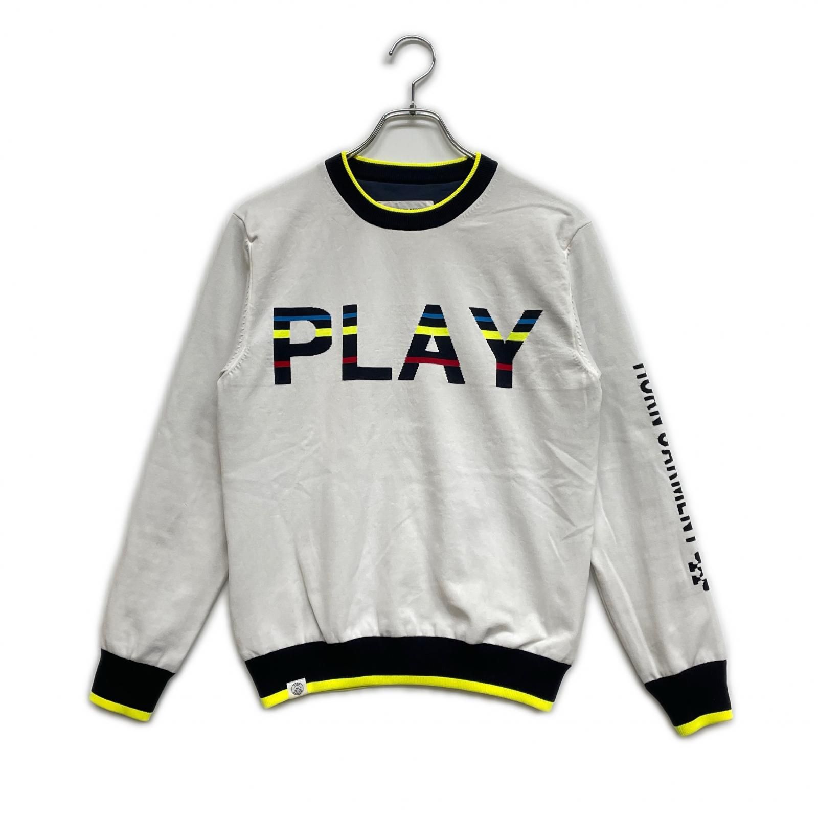 レディース ホーンガーメント HORN GARMENT セーター S 白 ホワイト 長袖クルーネック 裏地付き