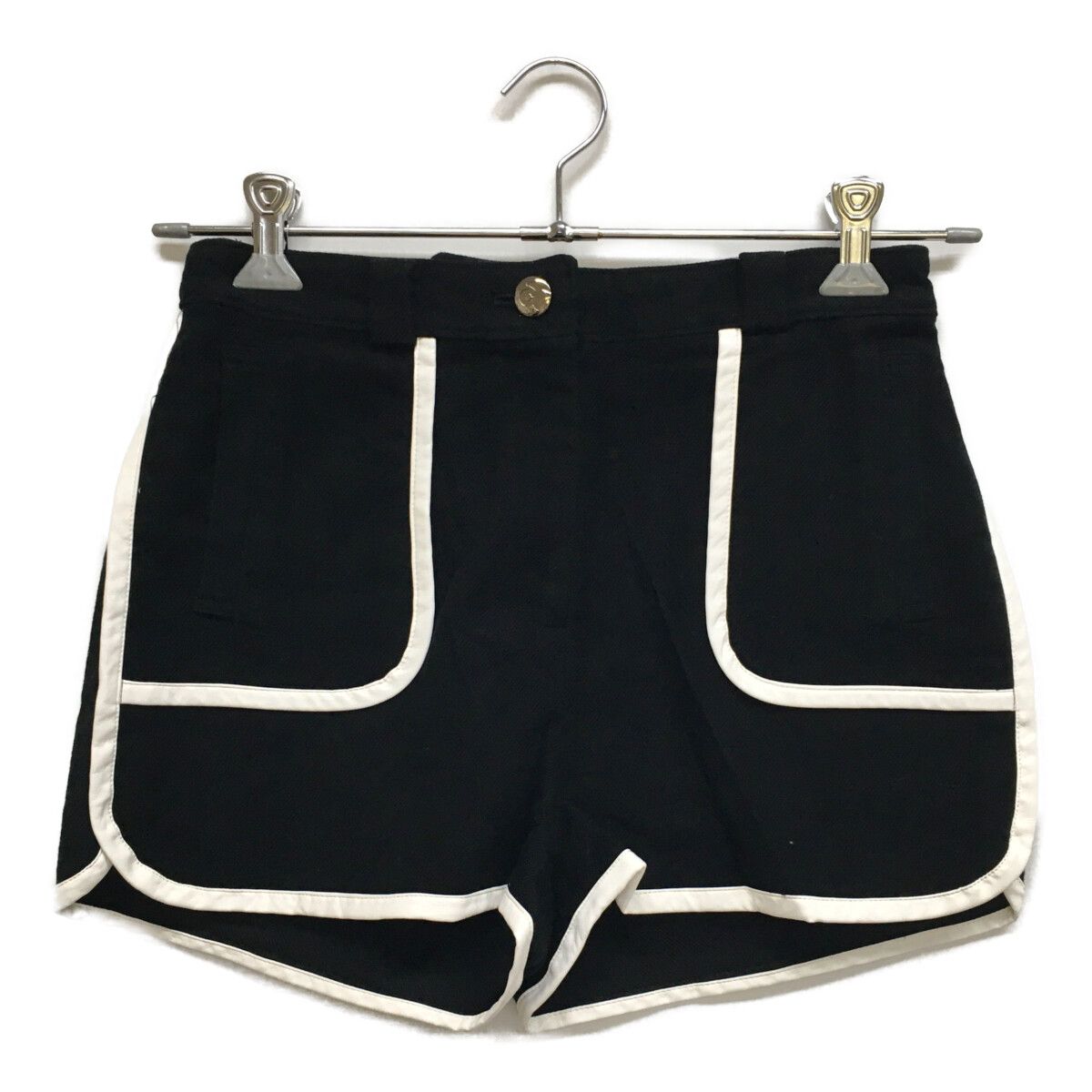 レディース アルチビオ archivio ショートパンツ 36 S 黒 ブラック 秋冬