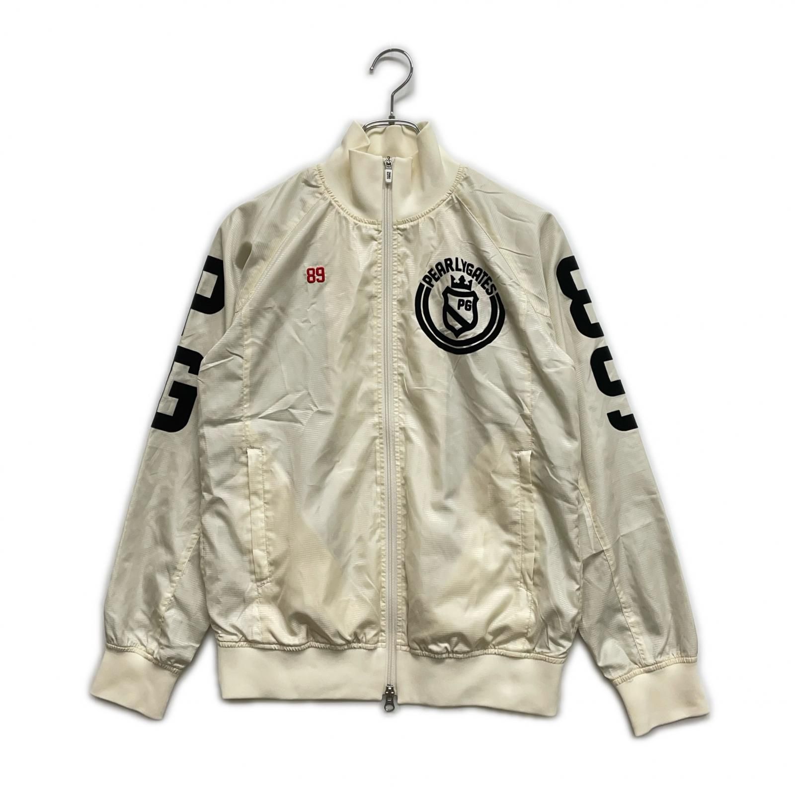レディース パーリーゲイツ PEARLY GATES フルジップアウター 1 M オフホワイト 銀色裏地 総柄