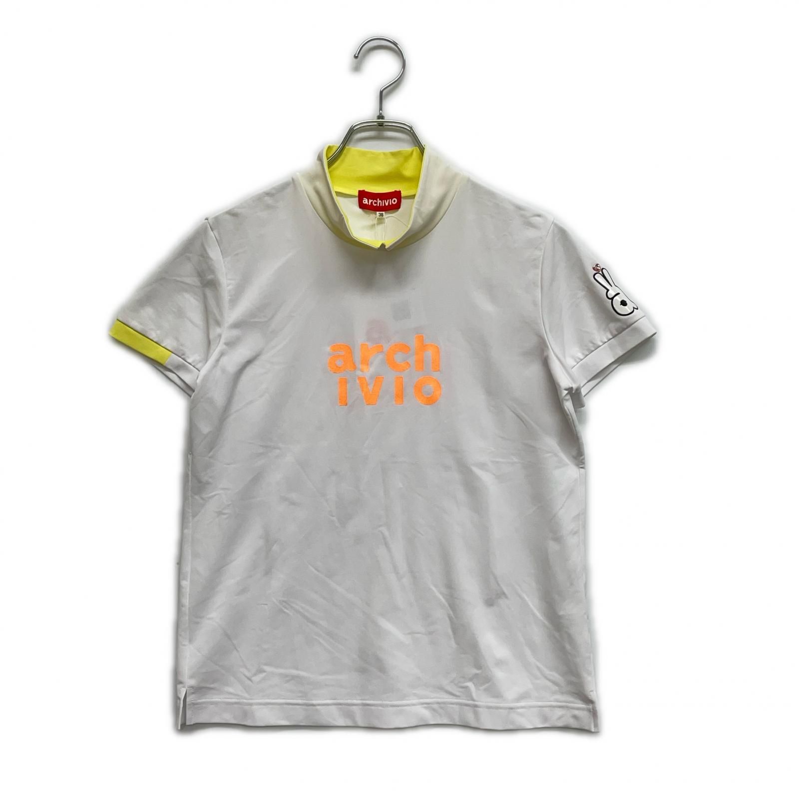 レディース アルチビオ archivio 半袖シャツ 38 M 白 ホワイト