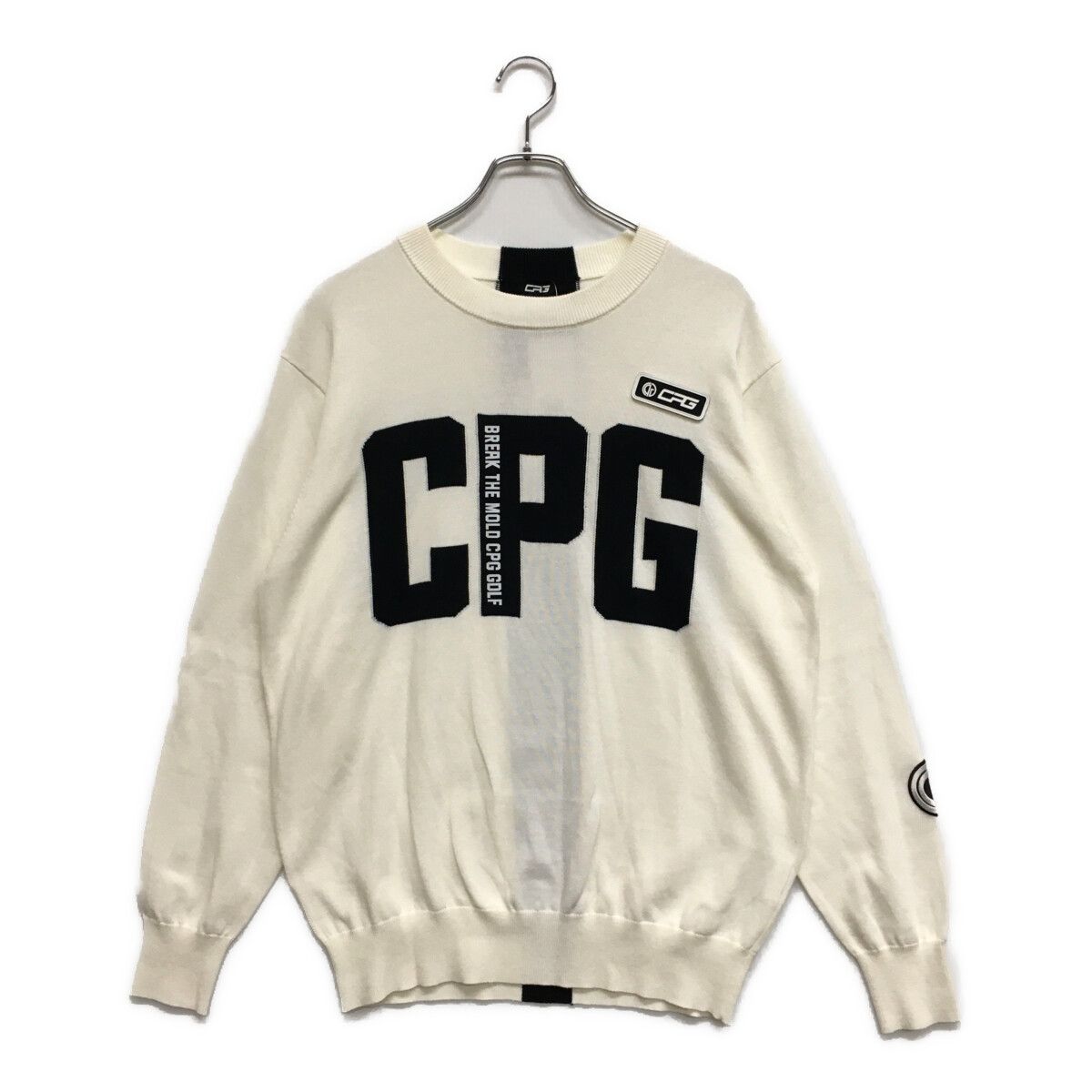 未使用品 メンズ シーピージーゴルフ CPG GOLF セーター 3(L) 白