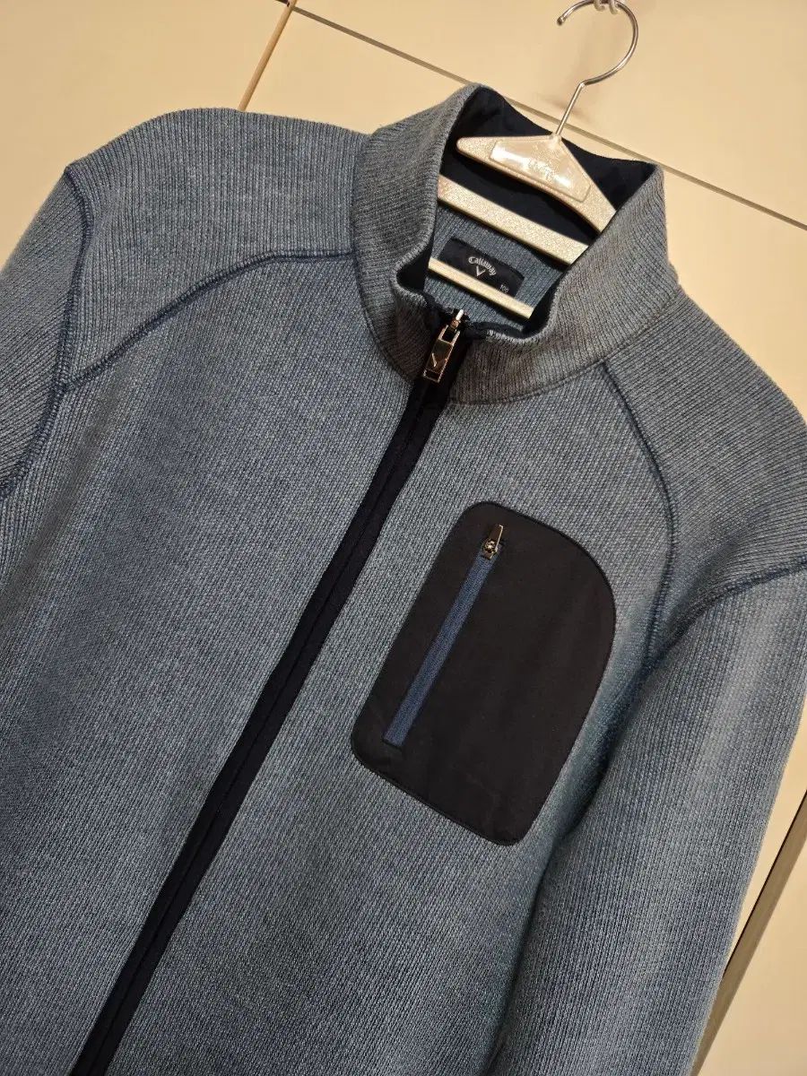 キャロウェイ ゴルフ メンズ ニット 起毛 ジップアップ