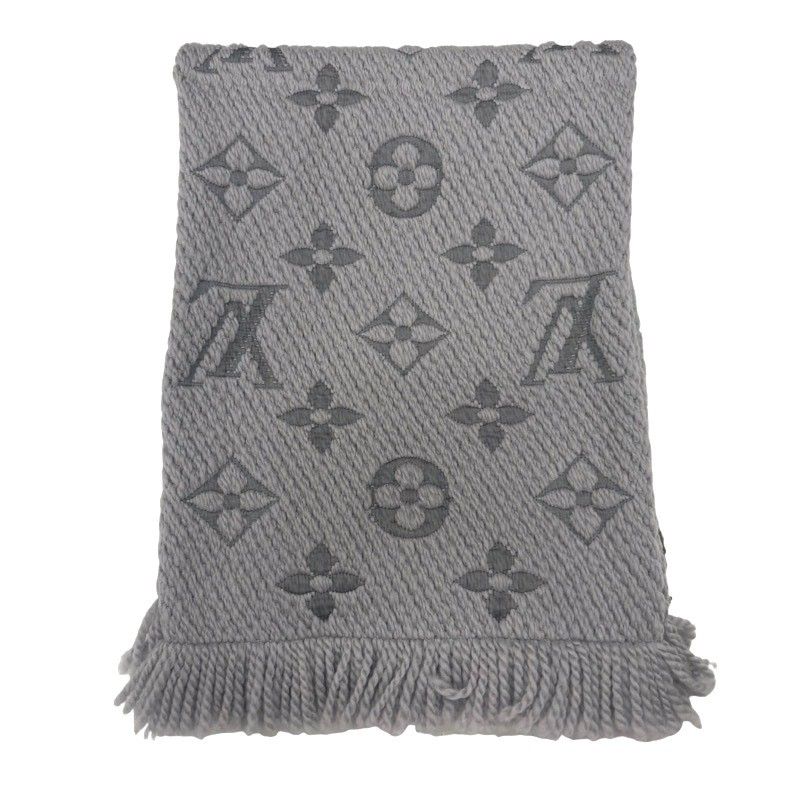 LOUIS VUITTON ルイヴィトン エシャルプ ロゴマニア M74742 ウール