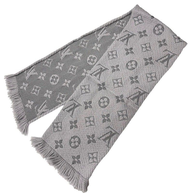 LOUIS VUITTON ルイヴィトン エシャルプ ロゴマニア M74742 ウール